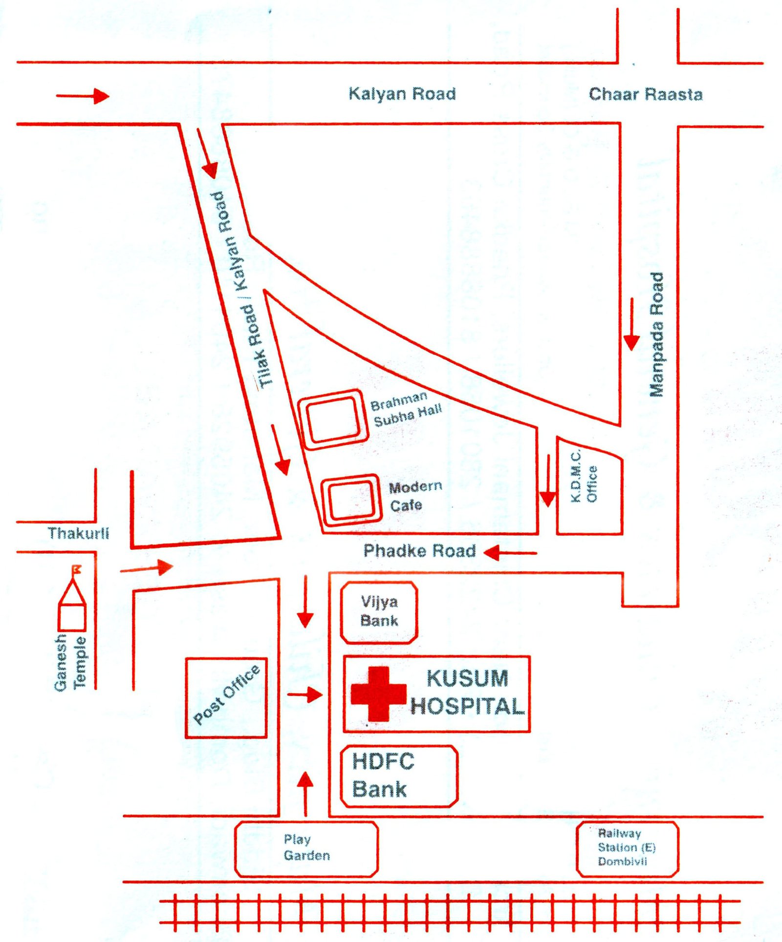 Map kusum-maternity-children-general-hospital